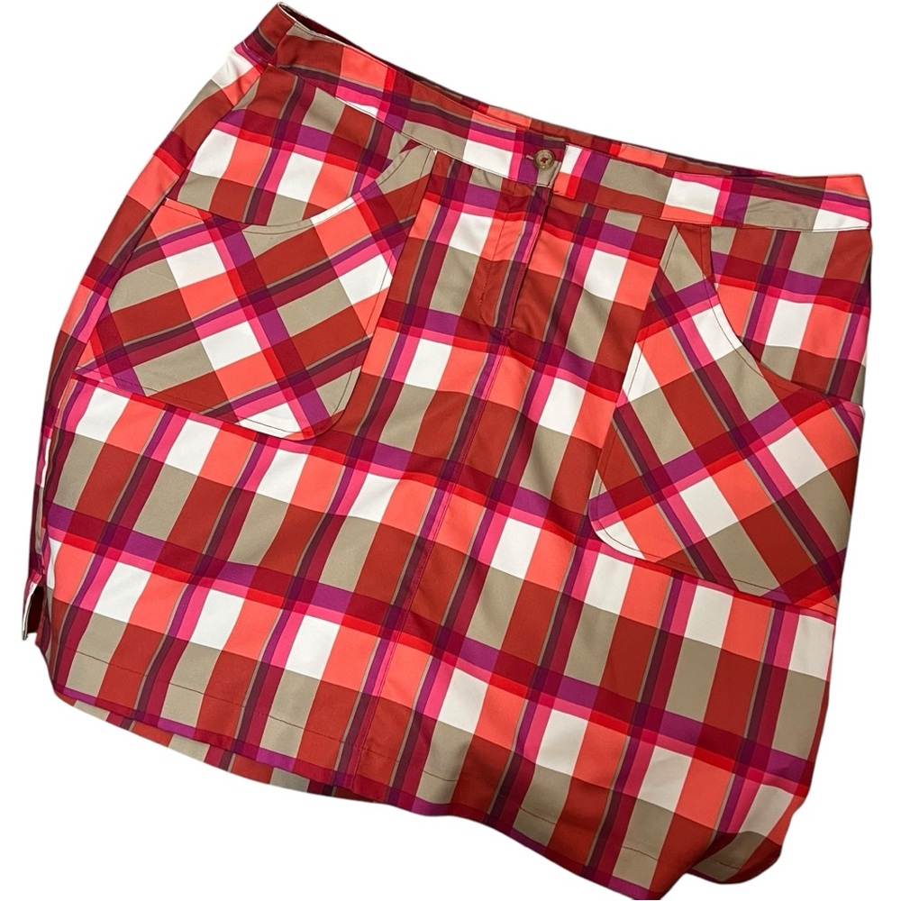 Callaway Plaid Golf Skort Size 14